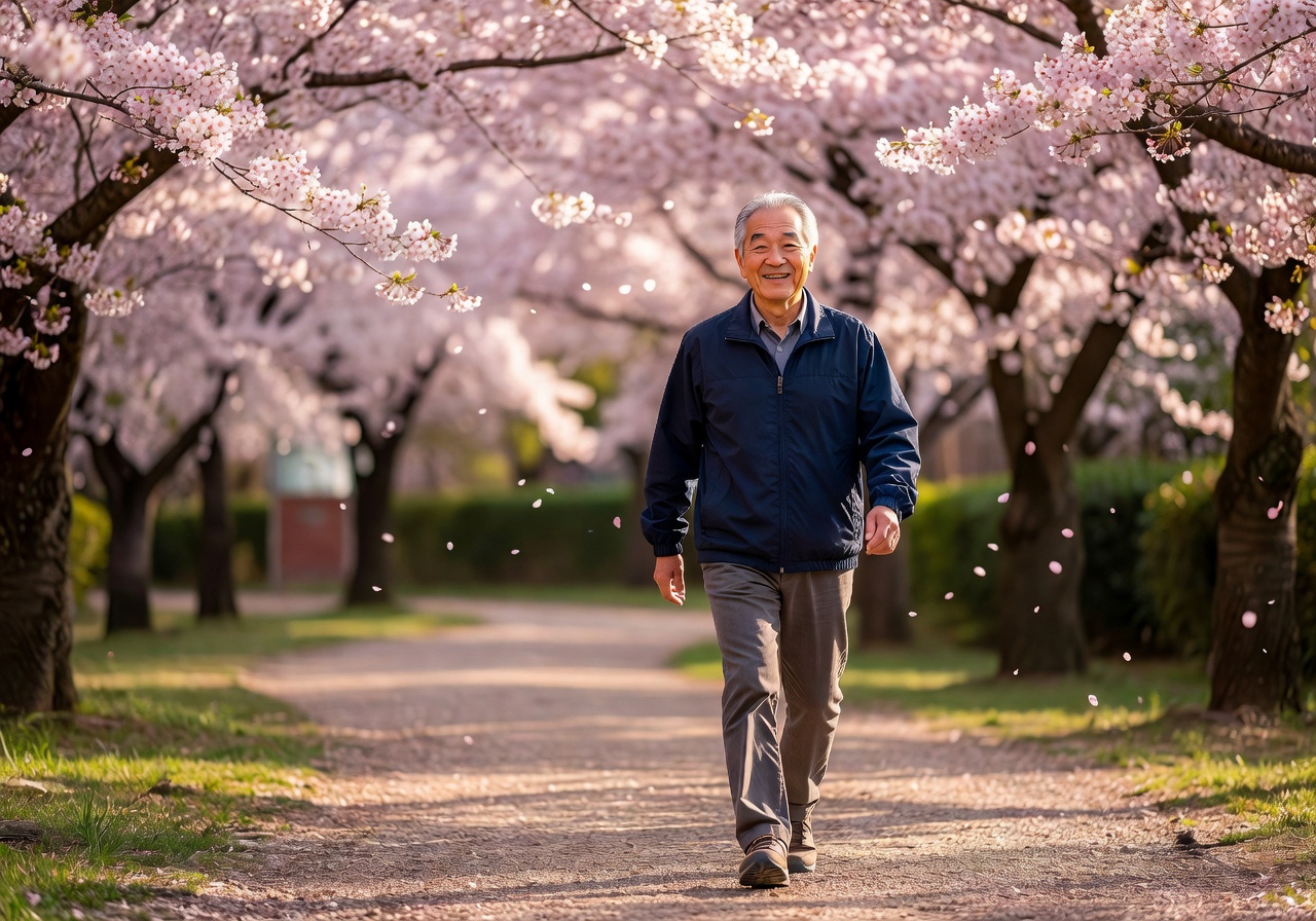 Active Japanese senior